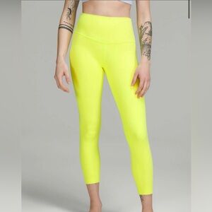 Lululemon Align High-Rise Pant 25” in Electric Lemon